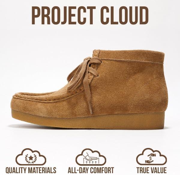 imageProject Cloud 100 Genuine Leather Ankle Boots for Women Lightweight ampamp Non Slip Womens Shoes Memory Foam Insole Chukka Boots Water Resistant Fashion Shoes for Women 2025 Wally BootChestnut