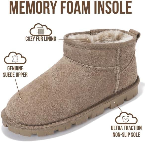 imageProject Cloud 100 Genuine Leather Ankle Boots for Women Water Resistant Womens Boots with Memory Foam Insole Comfortable Fall Shoes for Women 2025 HikeyTaupe Suede