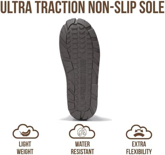 imageProject Cloud 100 Genuine Leather Ankle Boots for Women Water Resistant Womens Boots with Memory Foam Insole Comfortable Fall Shoes for Women 2025 HikeyGrey Suede