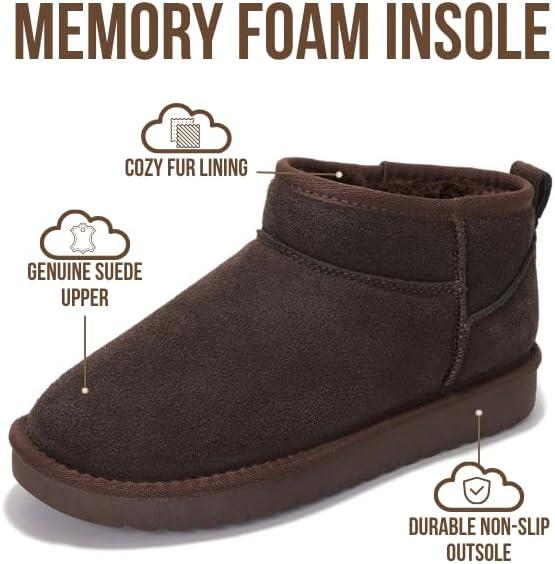 imageProject Cloud 100 Genuine Leather Ankle Boots for Women Water Resistant with Memory Foam Insole Winter Boots for Women Trending Shoes ampamp Comfortable Womens Ankle Boots HippyChoco Brown Suede