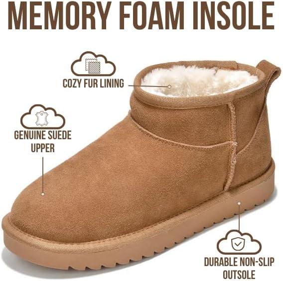 imageProject Cloud 100 Genuine Leather Ankle Boots for Women Water Resistant with Memory Foam Insole Winter Boots for Women Trending Shoes ampamp Comfortable Womens Ankle Boots HippyChestnut