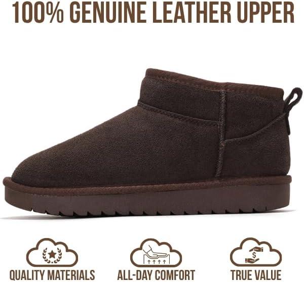 imageProject Cloud 100 Genuine Leather Ankle Boots for Women Water Resistant with Memory Foam Insole Winter Boots for Women Trending Shoes ampamp Comfortable Womens Ankle Boots HippyChoco Brown Suede