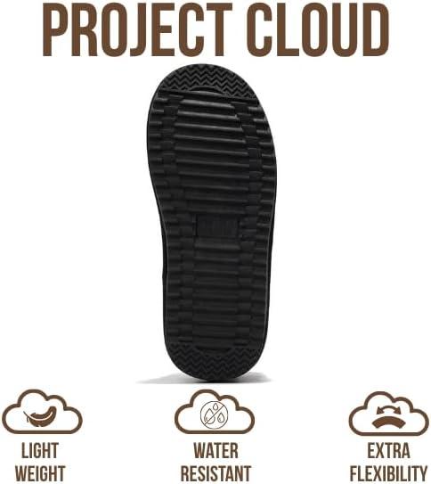 imageProject Cloud 100 Genuine Leather Girls Boots Water Resistant ampamp Lightweight Ankle Boots with Memory Foam Cozy ampamp Fur Non Slip Kids Boots for Girls ampamp Boys Perfect for FallBlack Leather