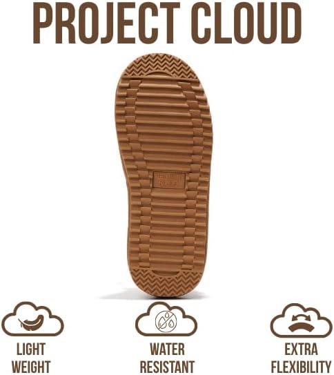 imageProject Cloud 100 Genuine Leather Girls Boots Water Resistant ampamp Lightweight Ankle Boots with Memory Foam Cozy ampamp Fur Non Slip Kids Boots for Girls ampamp Boys Perfect for FallChestnut Stitch