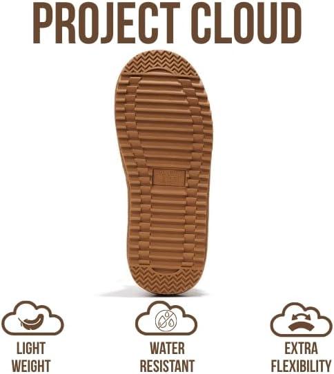 imageProject Cloud 100 Genuine Leather Girls Boots Water Resistant ampamp Lightweight Ankle Boots with Memory Foam Cozy ampamp Fur Non Slip Kids Boots for Girls ampamp Boys Perfect for FallChestnut