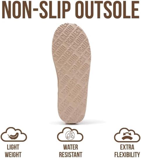 imageProject Cloud 100 Genuine Leather Micro Boots for Women Water Resistant Womens Boots with Memory Foam Insole Slip On Fall Shoes for Women 2025 for AllDay Comfort HIPSTERWheat Suede