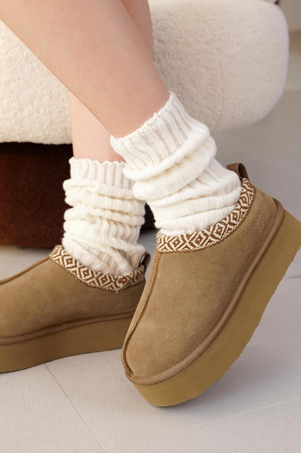 imageProject Cloud 100 Genuine Leather Platform Slippers for Women Soft Memory Foam Womens Slippers ampamp Supportive Clogs for Women 2025 Cozy Stylish Everyday Footwear SayreWheat