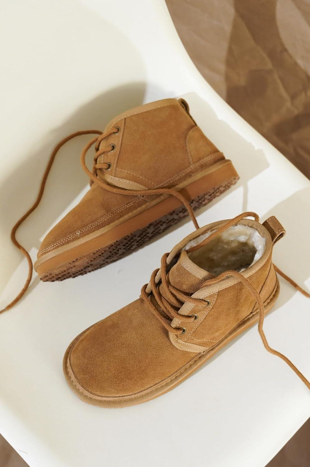 imageProject Cloud 100 Genuine Leather Womens Ankle Boots Memory Foam Insole Boots for Women and NonSlip Laceup Fall Winter Boots for Women JuleeTan