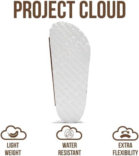 imageProject Cloud Genuine Leather Flat Sandals Women 2025 Beach Essentials Womens Sandals Memory Foam Vacation Essentials Slides for Women Footwear VenitaBronze