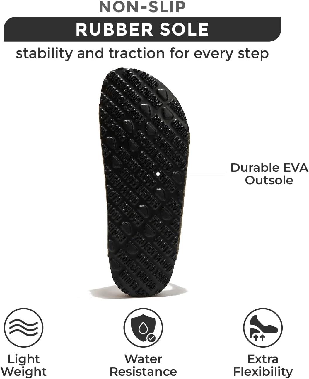 imageProject Cloud Genuine Leather Flat Sandals Women 2025 Beach Essentials Womens Sandals Memory Foam Vacation Essentials Slides for Women Footwear VenitaOlive Suede