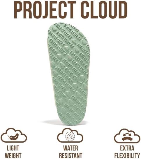 imageProject Cloud Genuine Leather Flat Sandals Women 2025 Beach Essentials Womens Sandals Memory Foam Vacation Essentials Slides for Women Footwear VenitaSage