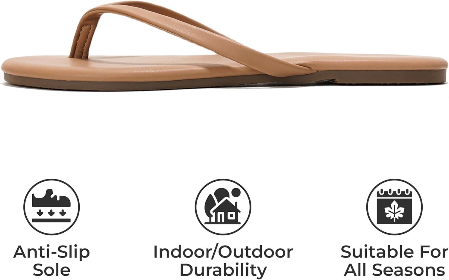 imageProject Cloud Kids Sandals For Girls Footwear with Memory Foam Insole Kids Flip Flops Lightweight ampamp Slip Resistant Girls Sandals Summer Beach Essentials Little FoundationsTaupe