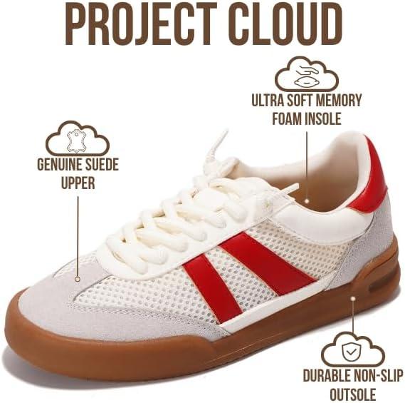 imageProject Cloud Kids Shoes for Girls ampamp Boys Easy Slip On Kids Sneakers for Boys ampamp Girls Shoes with Memory Foam Insole Non Slip and Lightweight Kids Sneakers Little VerdictRed