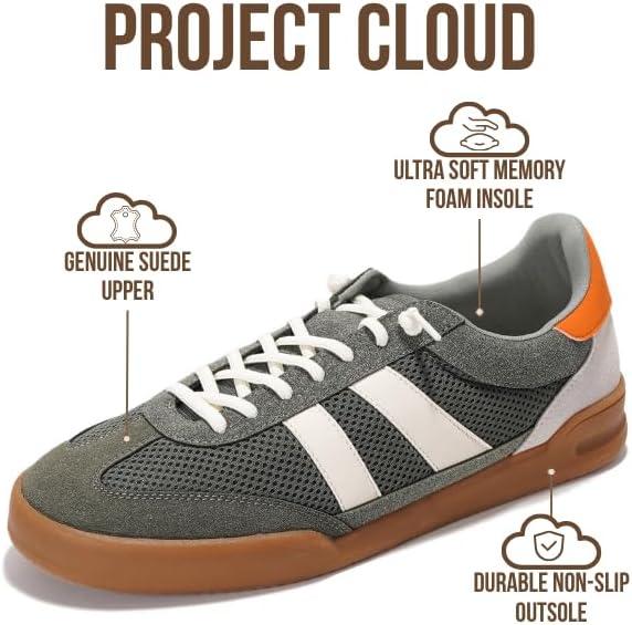 imageProject Cloud Mens Shoes Memory Foam Insole Mens Sneakers Lightweight ampamp Non Slip Lace Up Casual Shoes for Men Everyday Fashion Men Sneakers HIS VerdictOlive