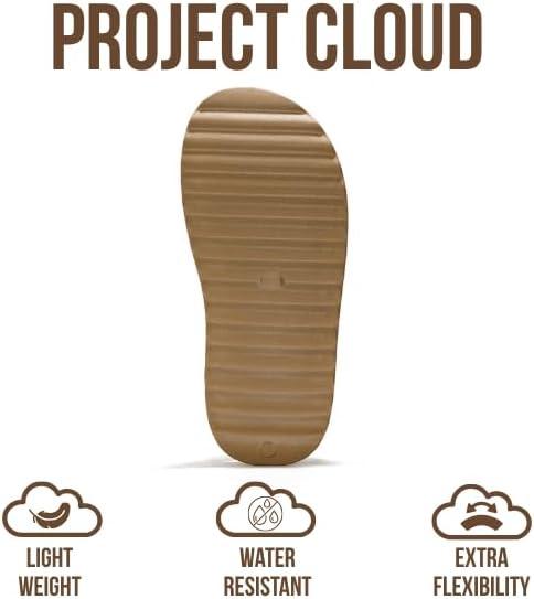 imageProject Cloud Platform Sandals for Women 2025 Memory Foam Insole Lightweight ampamp SlipResistant Womens Sandals Stylish BeachReady Waterproof Women Footwear GoldieLight Brown