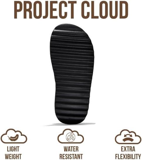 imageProject Cloud Platform Sandals for Women 2025 Memory Foam Insole Lightweight ampamp SlipResistant Womens Sandals Stylish BeachReady Waterproof Women Footwear GoldieBlack