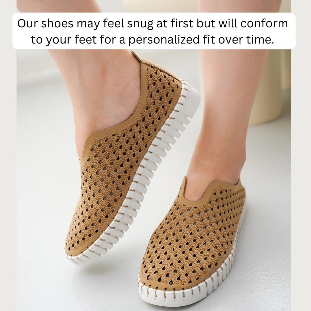 imageProject Cloud Womens Shoes Lightweight Summer Loafers for Women with Memory Foam Insole Stylish ampamp Comfortable Womens Loafers Perfect Summer Shoes for Women 2025 LilyBeige