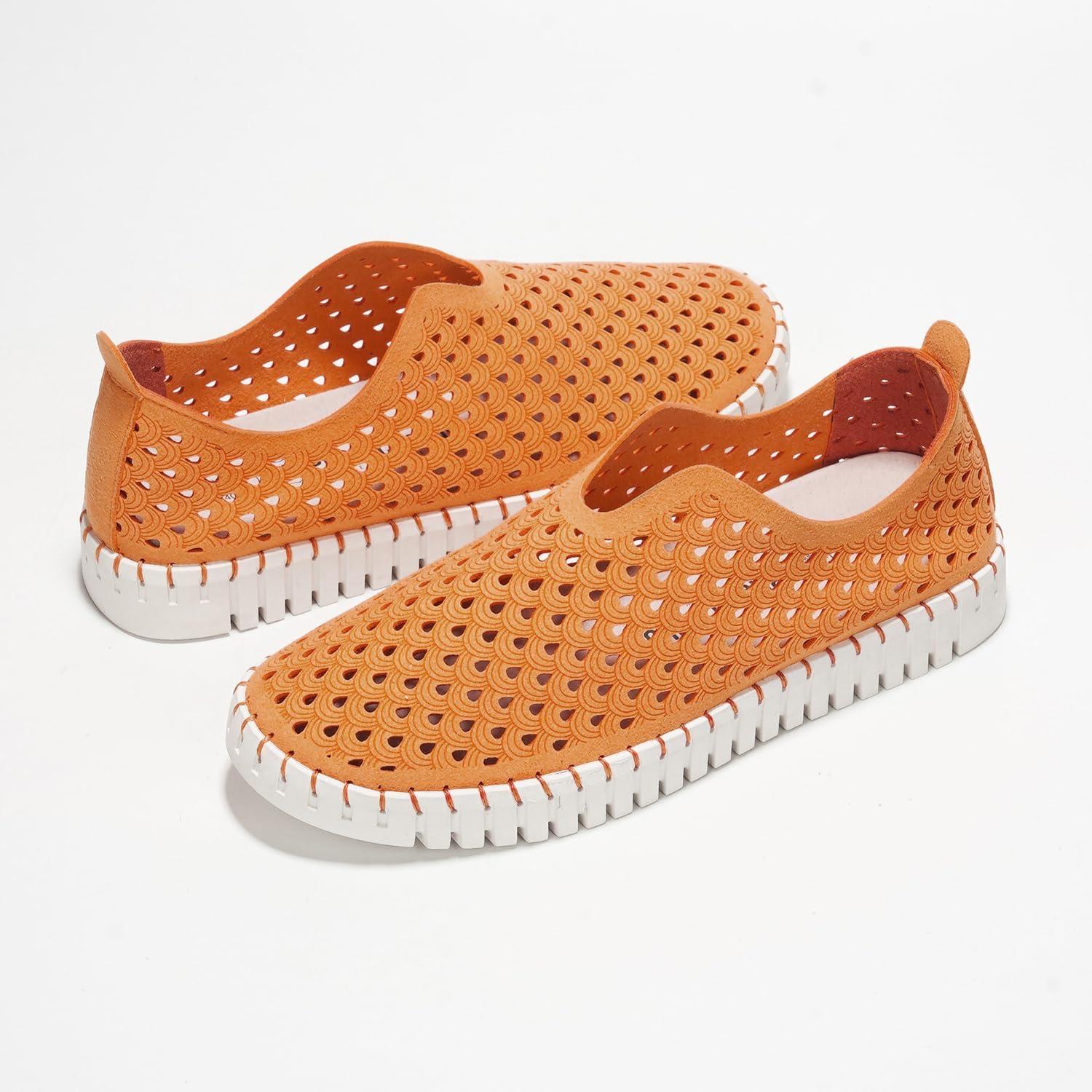 imageProject Cloud Womens Shoes Lightweight Summer Loafers for Women with Memory Foam Insole Stylish ampamp Comfortable Womens Loafers Perfect Summer Shoes for Women 2025 LilyOrange