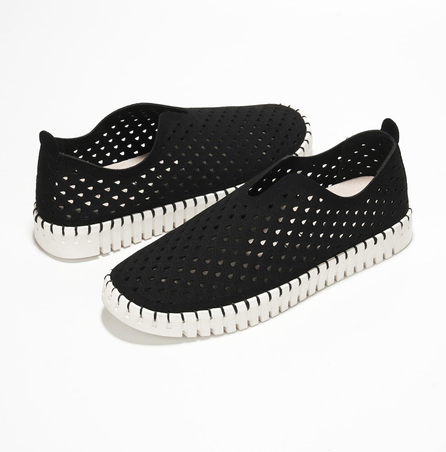 imageProject Cloud Womens Shoes Lightweight Summer Loafers for Women with Memory Foam Insole Stylish ampamp Comfortable Womens Loafers Perfect Summer Shoes for Women 2025 LilyBlack