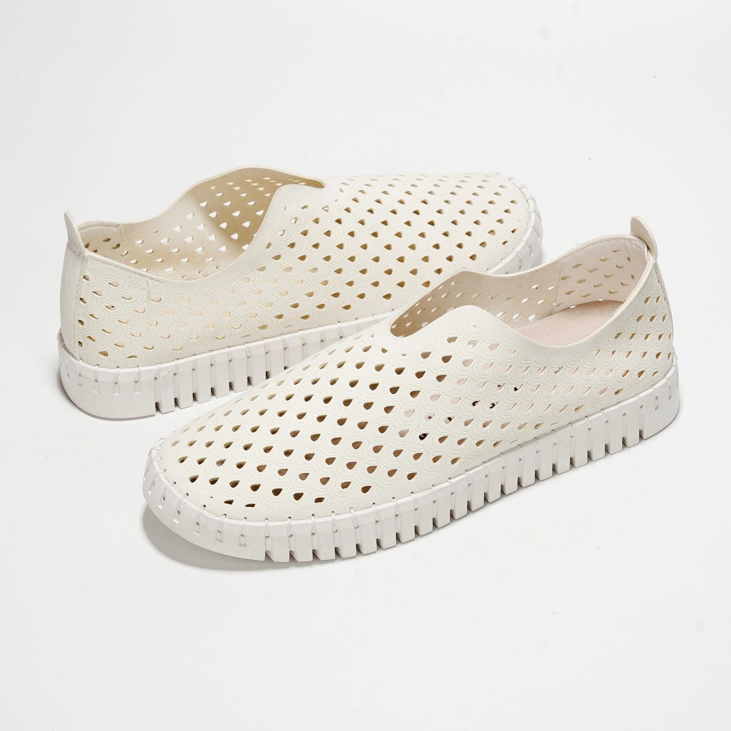 imageProject Cloud Womens Shoes Lightweight Summer Loafers for Women with Memory Foam Insole Stylish ampamp Comfortable Womens Loafers Perfect Summer Shoes for Women 2025 LilyWhite