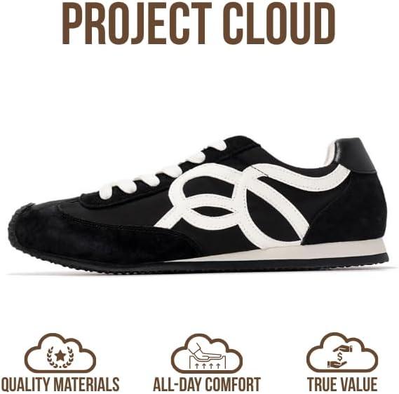 imageProject Cloud Womens Shoes with Memory Foam Insole Trendy Sneakers for Women Lightweight ampamp NonSlip Womens Sneakers Walking Shoes for Women Footwear LowyBlack