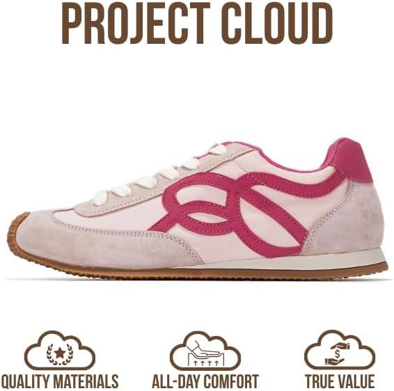 imageProject Cloud Womens Shoes with Memory Foam Insole Trendy Sneakers for Women Lightweight ampamp NonSlip Womens Sneakers Walking Shoes for Women Footwear LowyPink