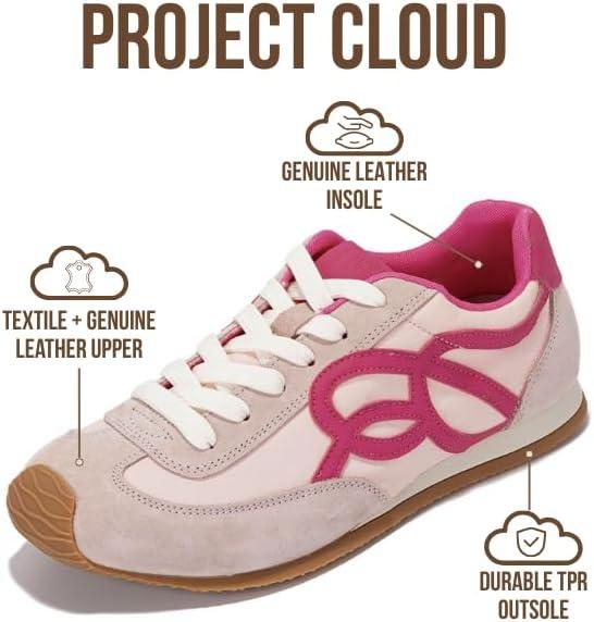 imageProject Cloud Womens Shoes with Memory Foam Insole Trendy Sneakers for Women Lightweight ampamp NonSlip Womens Sneakers Walking Shoes for Women Footwear LowyPink