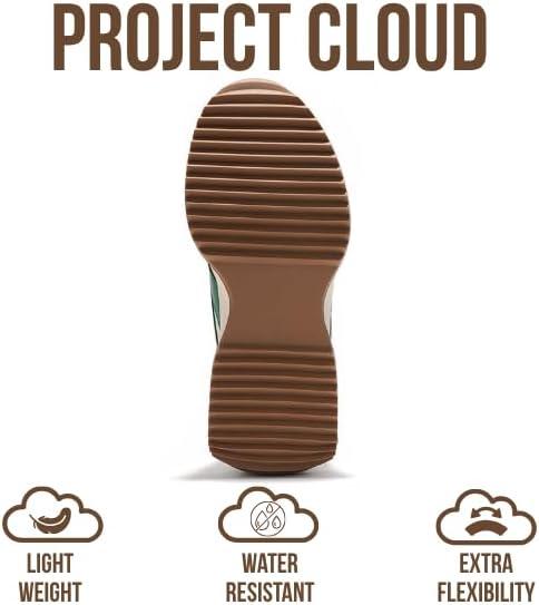 imageProject Cloud Womens Sneakers Memory Foam Insole and Lightweight Spring Shoes NonSlip Lace Up Trendy Shoes Fashion Sneakers for Women 2025Whitebalinda