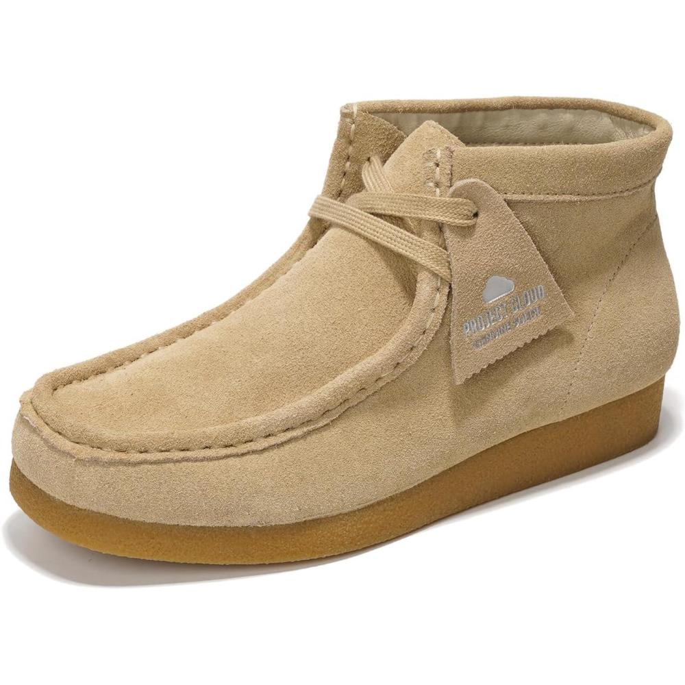 imageProject Cloud 100 Genuine Leather Ankle Boots for Women  Lightweight ampamp Non Slip Womens Shoes  Memory Foam Insole Chukka Boots  Water Resistant Fashion Shoes for Women 2025 Wally BootWheat