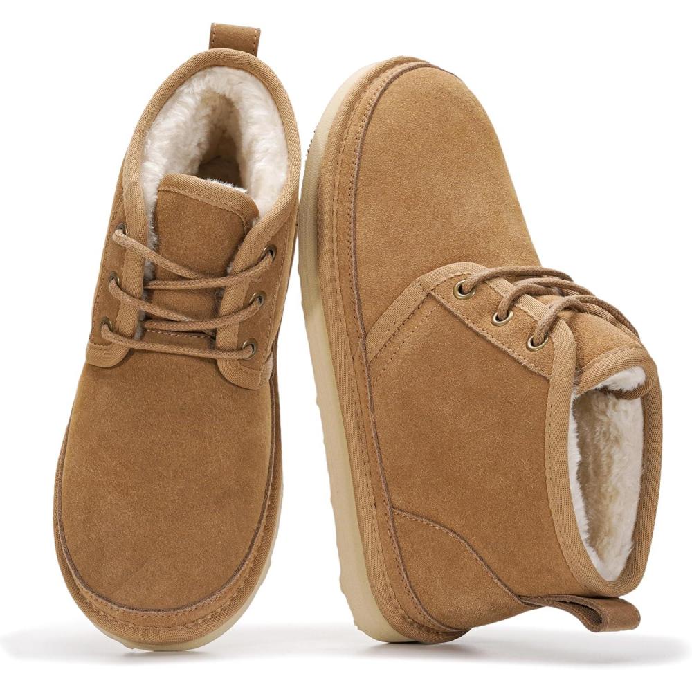 imageProject Cloud 100 Genuine Leather Womens Ankle Boots Memory Foam Insole Boots for Women and NonSlip Laceup Fall Winter Boots for Women JuleeWheat Suede