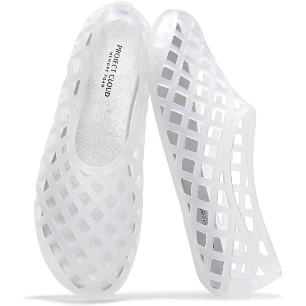 imageProject Cloud Jelly Shoes Women Lightweight ampamp WaterResistant Womens Flats Sandals Non Slip Womens Shoes Perfect Summer Jelly Flats for Women 2025 JellzClear