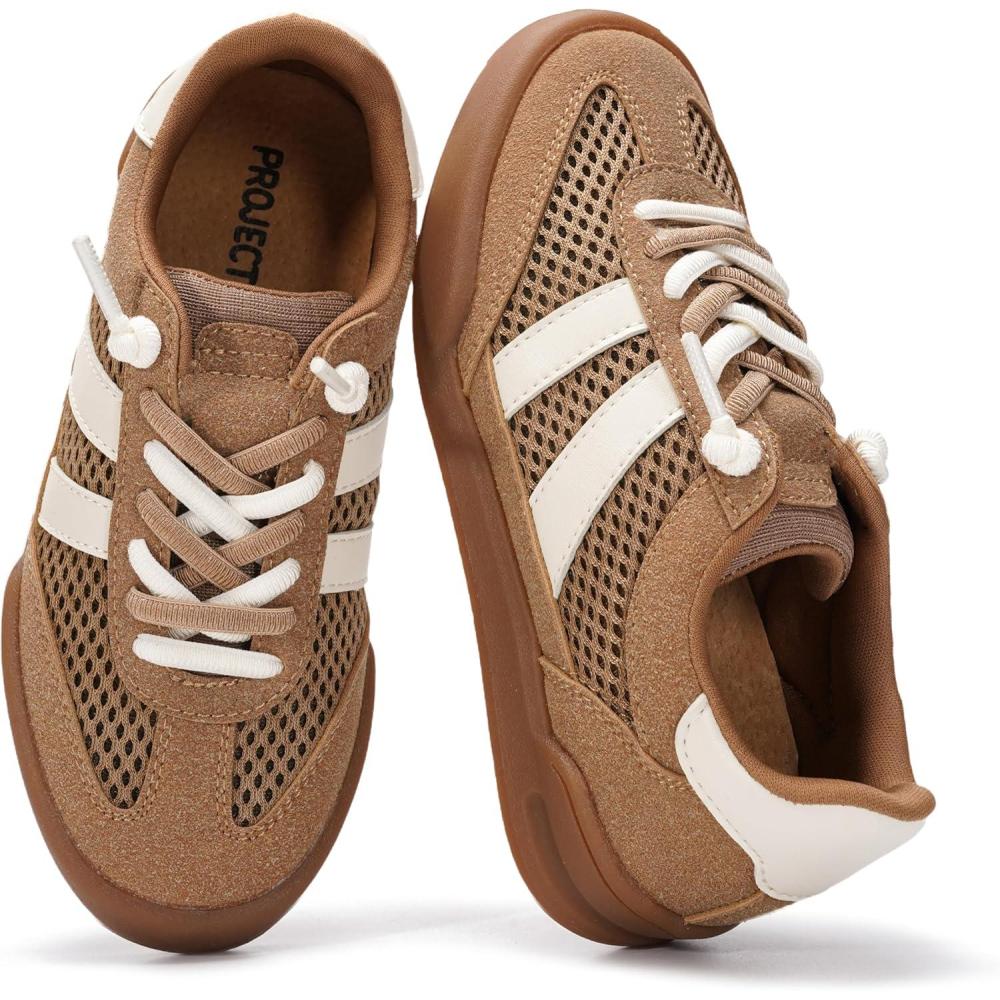 imageProject Cloud Kids Shoes for Girls ampamp Boys Easy Slip On Kids Sneakers for Boys ampamp Girls Shoes with Memory Foam Insole Non Slip and Lightweight Kids Sneakers Little VerdictTan