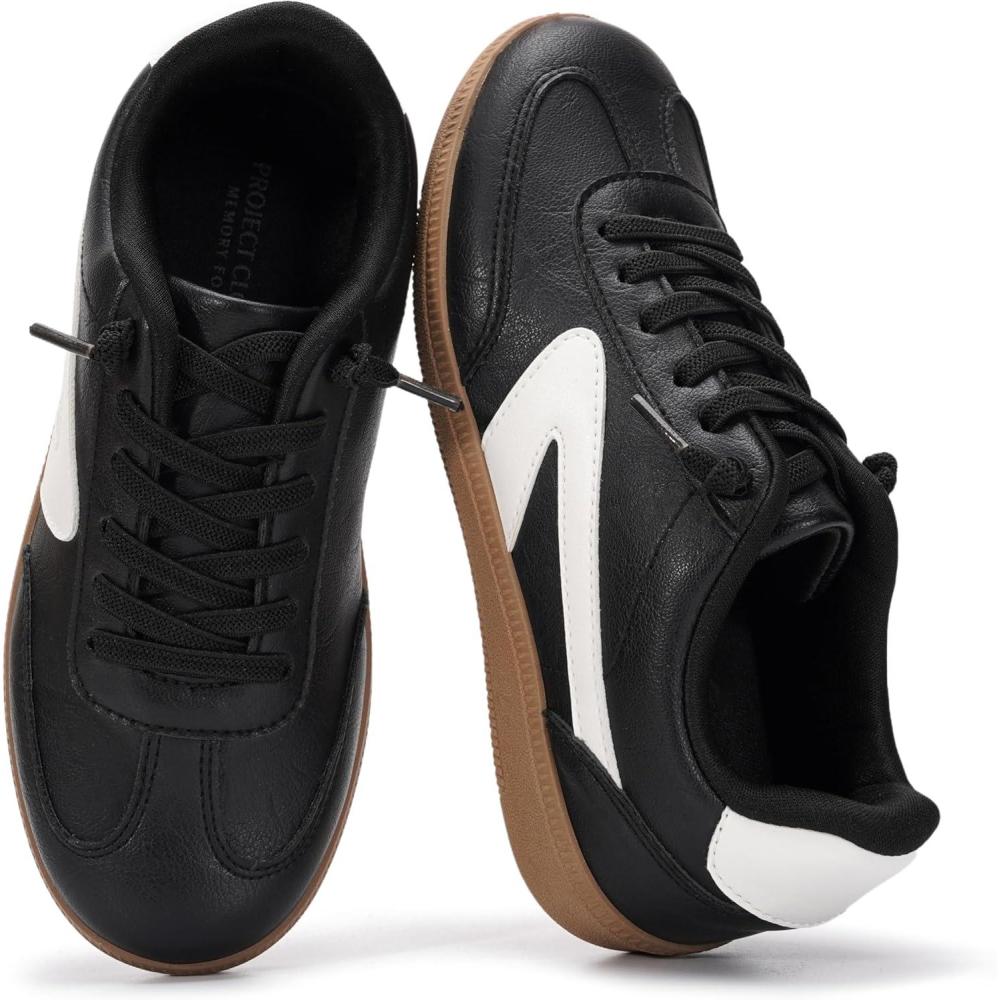 imageProject Cloud Kids Shoes for Girls ampamp Boys  NonSlip Memory Foam Girls Shoes  Lightweight LaceUp Boys Fashion Sneakers Trendy Little IritaBlack