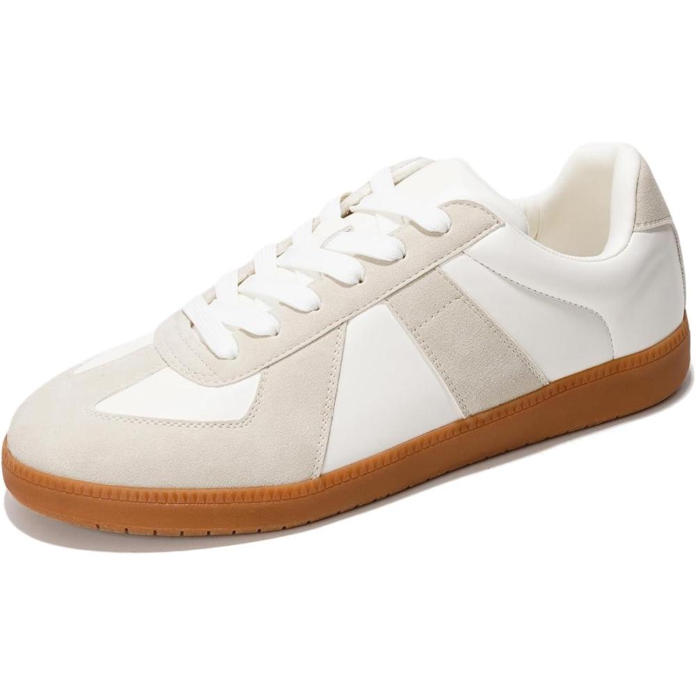 imageProject Cloud Leather Sneakers for Men Shoes Memory Foam Insole NonSlip Casual Shoes for Men Footwear Lightweight Vegan Leather Fashion Sneakers JakeWhite