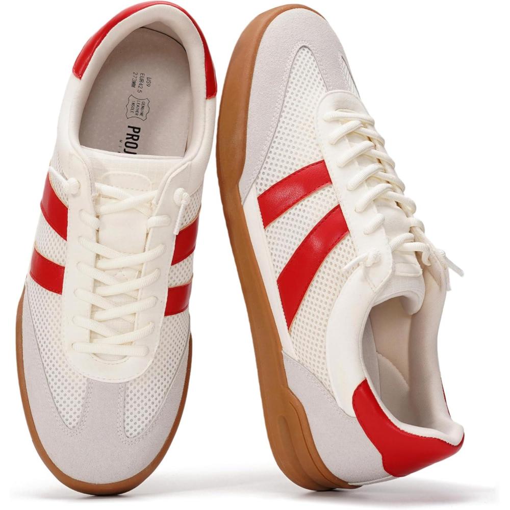 imageProject Cloud Mens Shoes  Memory Foam Insole Mens Sneakers  Lightweight ampamp Non Slip Lace Up Casual Shoes for Men  Everyday Fashion Men Sneakers HIS VerdictRed