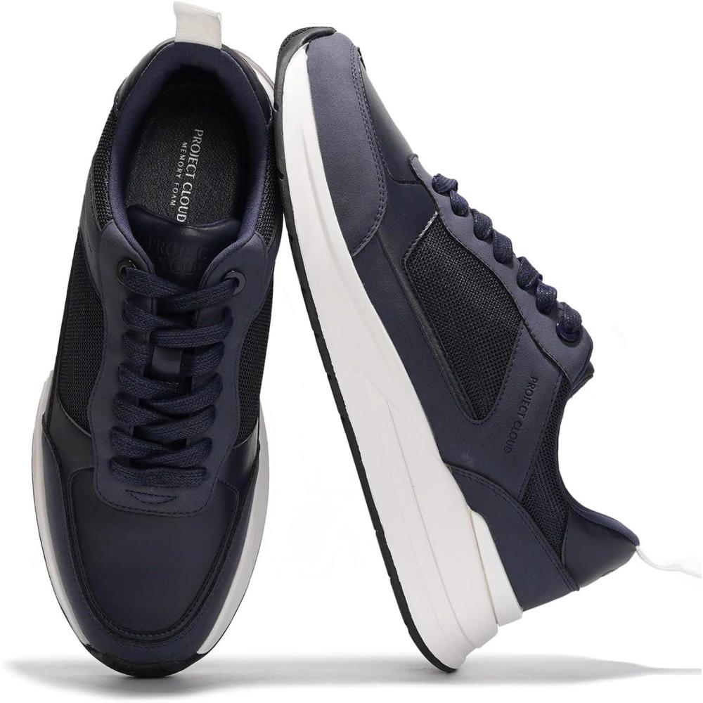 imageProject Cloud Mens Shoes  Memory Foam Insole Walking Shoes for Men  Comfortable Non Slip Mens Sneakers  Lightweight Casual Sneakers for Men  Stylish Everyday Footwear KurtNavy