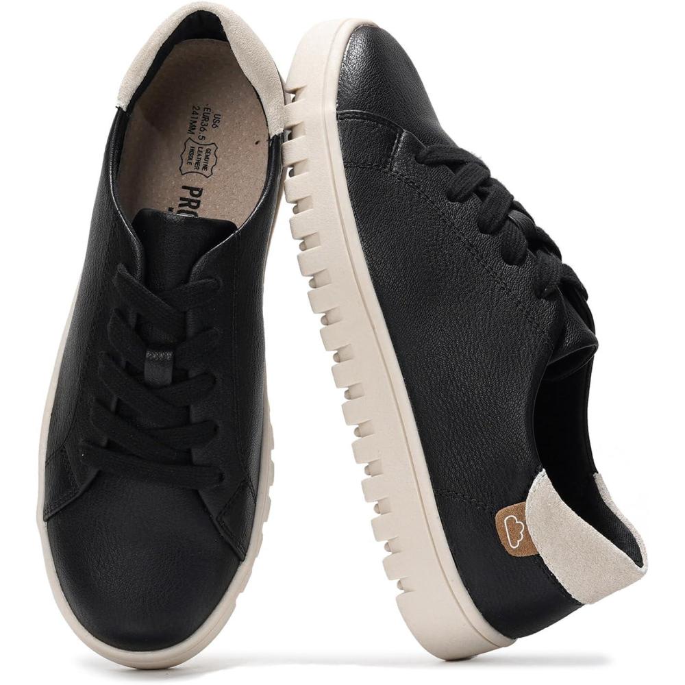 imageProject Cloud Sneakers for Women  Memory Foam Insole Womens Fashion Sneakers  Non Slip ampamp Lightweight Trendy Womens Shoes  Fashion Shoes for Women 2025 PaisleyBlack