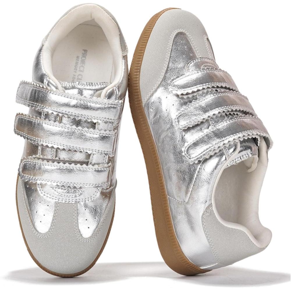 imageProject Cloud Sneakers for Women  Stylish ampamp Comfortable Womens Fashion Sneakers with Memory Foam Insole  Non Slip ampamp Lightweight Womens Shoes  Fashion Shoes for Women 2025 YsabelleSilver