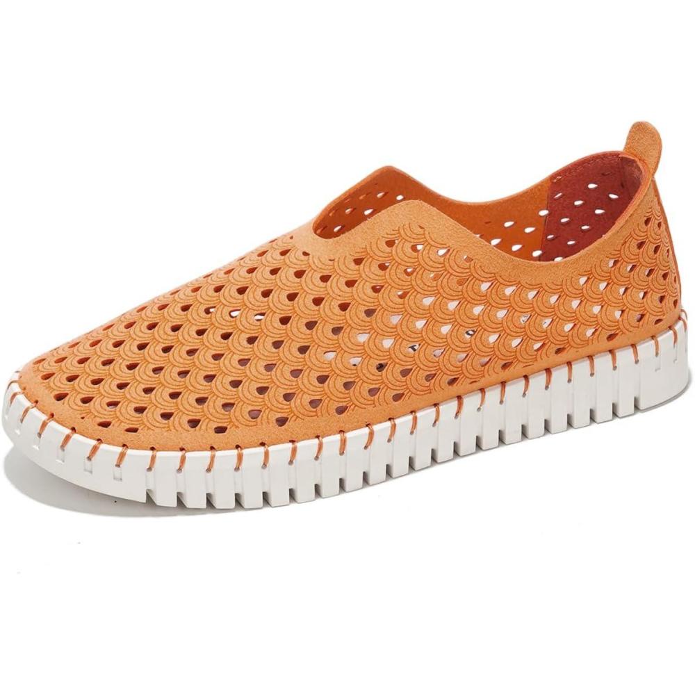 imageProject Cloud Womens Shoes Lightweight Summer Loafers for Women with Memory Foam Insole Stylish ampamp Comfortable Womens Loafers Perfect Summer Shoes for Women 2025 LilyOrange