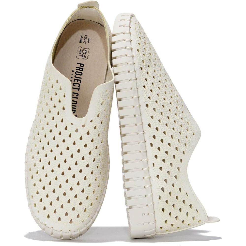 imageProject Cloud Womens Shoes Lightweight Summer Loafers for Women with Memory Foam Insole Stylish ampamp Comfortable Womens Loafers Perfect Summer Shoes for Women 2025 LilyWhite