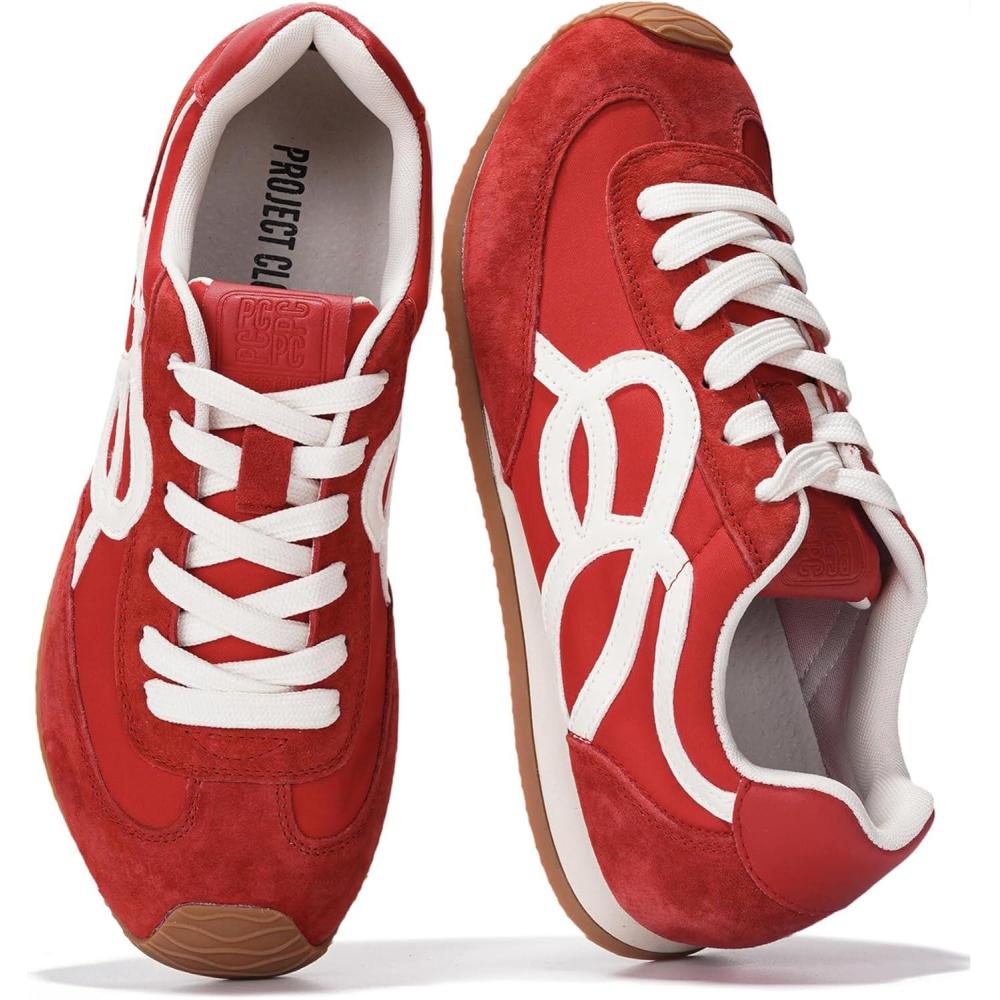 imageProject Cloud Womens Shoes with Memory Foam Insole Trendy Sneakers for Women Lightweight ampamp NonSlip Womens Sneakers Walking Shoes for Women Footwear LowyRed