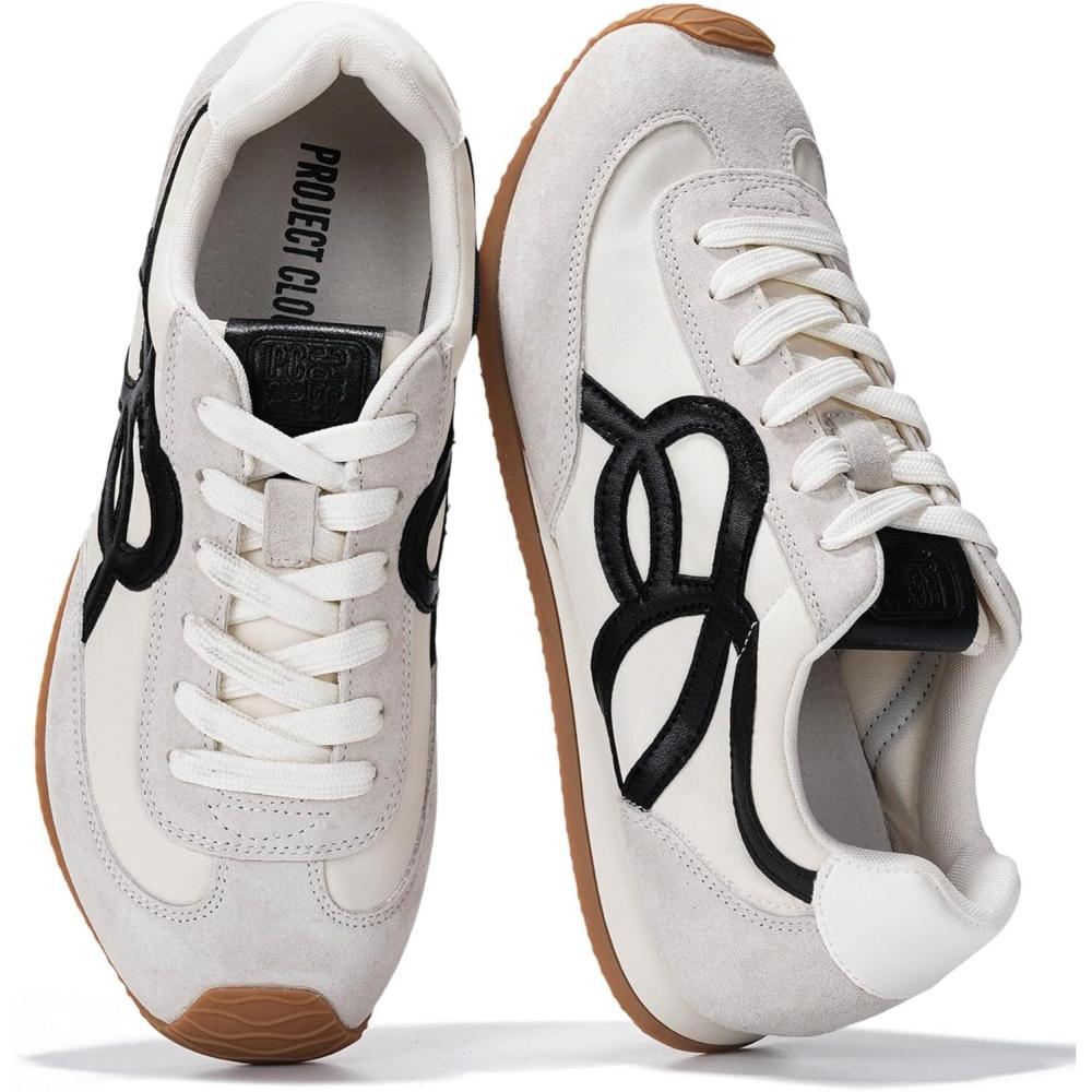 imageProject Cloud Womens Shoes with Memory Foam Insole Trendy Sneakers for Women Lightweight ampamp NonSlip Womens Sneakers Walking Shoes for Women Footwear LowyWhite