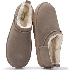 Project Cloud 100% Genuine Leather Micro Boots for Women – Water Resistant Womens Boots with Memory Foam Insole – Slip On Fall Shoes for Women 2025 for All-Day Comfort (HIPSTER)(Taupe Suede)