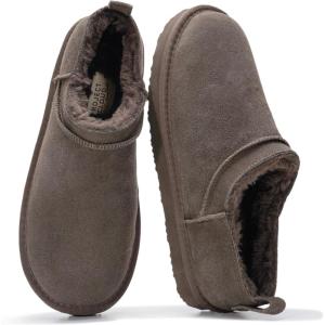 Project Cloud 100% Genuine Leather Micro Boots for Women – Water Resistant Womens Boots with Memory Foam Insole – Slip On Fall Shoes for Women 2025 for All-Day Comfort (HIPSTER)(Choco Suede)