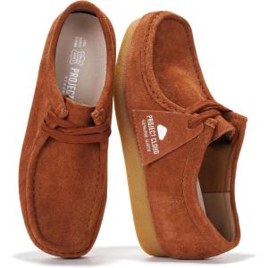 Project Cloud 100% Genuine Leather Womens Shoes – Memory Foam Insole Oxford Shoes For Women Footwear – Lightweight Anti-Slip Sole Casual Work Loafers with Lace (Wally)(Whiskey)