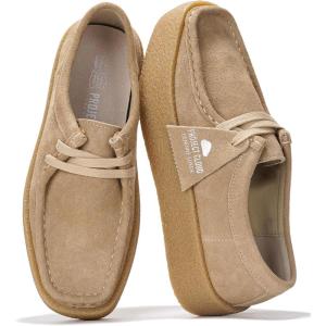 Project Cloud 100% Genuine Leather Womens Shoes – Non-Slip Platform Loafers for Women with Memory Foam Insole – Stylish Oxford Fall Shoes for Women 2025 (WALLYCHUNKY)(Wheat Suede)
