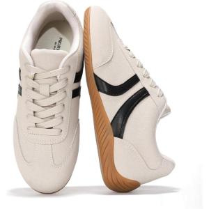 Project Cloud Barefoot Shoes Women – Memory Foam Lace-Up Womens Sneakers – Lightweight & Non Slip Womens Shoes Casual – All-Day Women’s Fashion Sneakers for 2025 (Goal)(White)