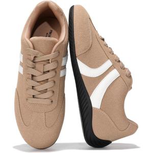 Project Cloud Barefoot Shoes Women – Memory Foam Lace-Up Womens Sneakers – Lightweight & Non Slip Womens Shoes Casual – All-Day Women’s Fashion Sneakers for 2025 (Goal)(Tan)