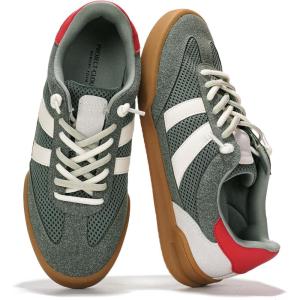 Project Cloud Genuine Leather Casual Sneakers for Women – Memory Foam Insoles Lace-Up Womens Shoes & Lightweight Women’s Fashion Sneakers – Non-Slip Shoes for Women Footwear (Verdict)(Olive)