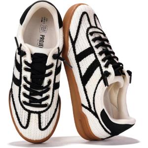 Project Cloud Genuine Leather Casual Sneakers for Women – Memory Foam Insoles Lace-Up Womens Shoes & Lightweight Women’s Fashion Sneakers – Non-Slip Shoes for Women Footwear (Verdict)(Raffia)